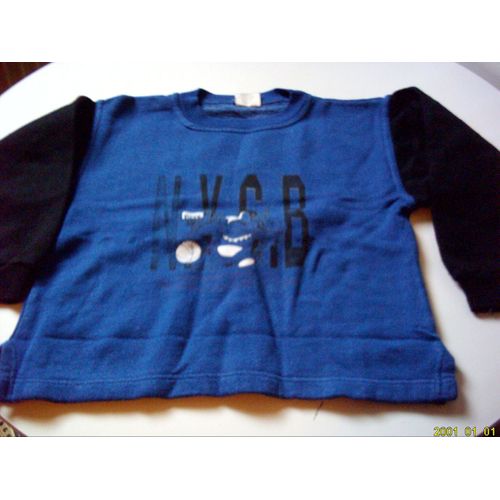 Sweat Enfant 6 Ans, En Bleu Marine, Sans Marque 