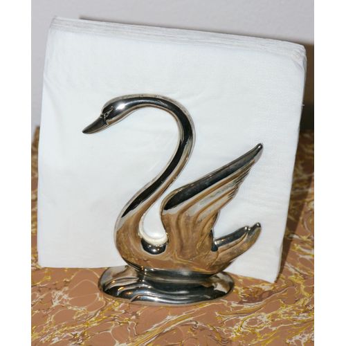 Porte Serviettes De Table Ancien, Cuivré/Argenté, Art Déco