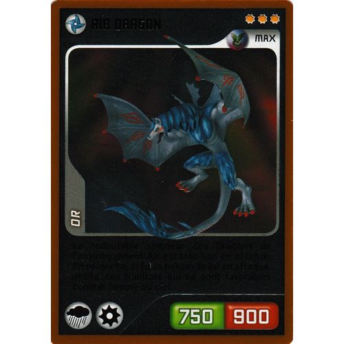 Carte Invizimals Nouvelle Alliance Air Dragon 258 Or