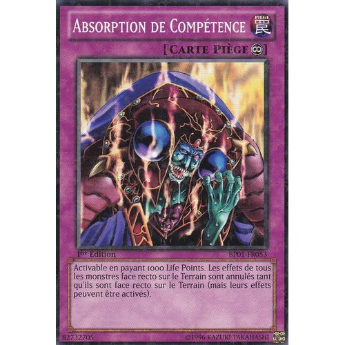 Carte Yu-Gi-Oh - Absorption De Compétence - Bp01-Fr053 - Starfoil - L'aube Épique -