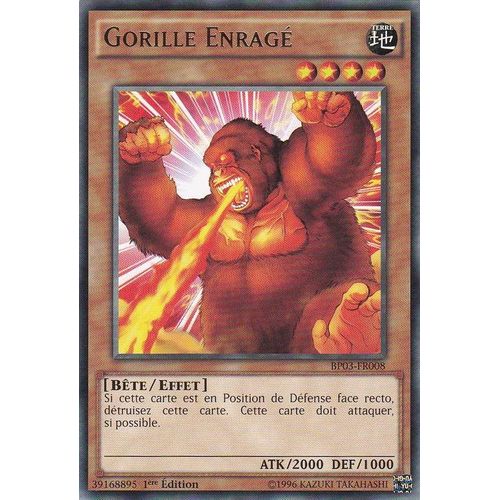 Yu-Gi-Oh - "Gorille Enragé" Bp03-Fr008 - Rare -