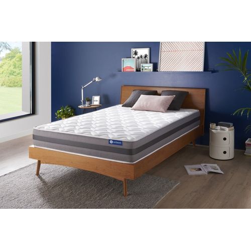 Actisom Matelas Ressorts Ensaches Et Memoire De Forme 140x200 Cm Maxi Epaisseur 5zones De Confort