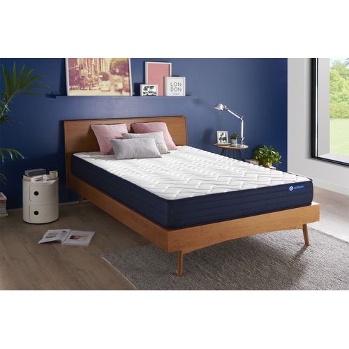 ACTISOM Matelas 140x190 Ressorts ensaches et Memoire de forme 5zones de confort