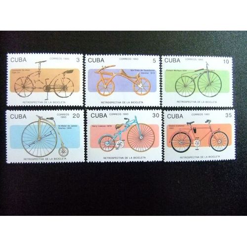 Cuba    1992  La Historia De La Bicicleta   Yvert & Tellier  N º 3295 - 3300 ** Mnh