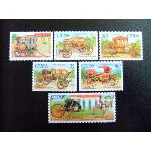 Cuba 1994 Coches Antiguos Yvert & Tellier N º 3364 - 3369 ** Mnh