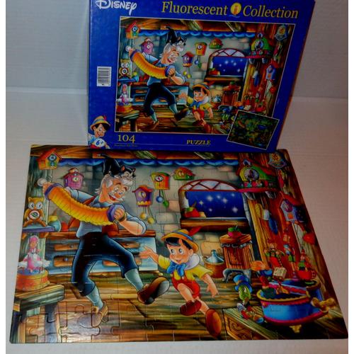 Pinocchio Dansant Devant Gepeto - Puzzle De 104 Pieces