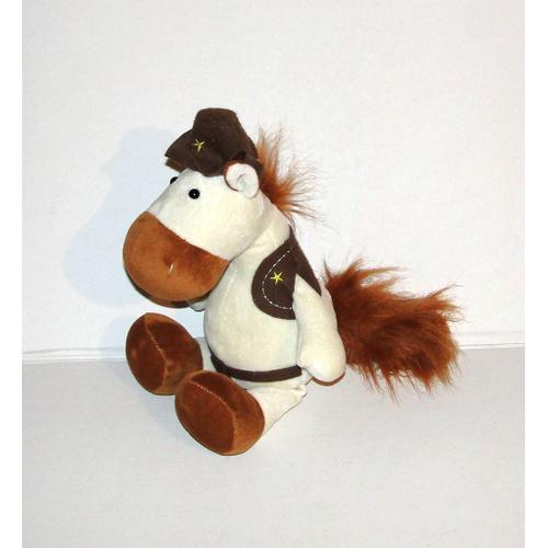 Cheval Happy Ross Peluche Cheval Sherif Avec Chapeau 37 Cm