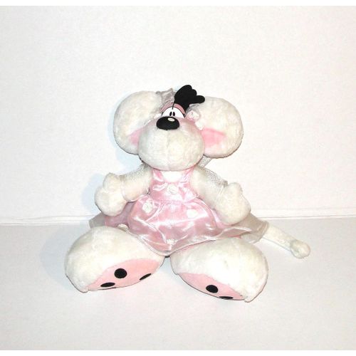 Diddlina En Robe De Mariée Rose Ami De Diddl Peluche Doudou Grand Modele 30cm Despeche 