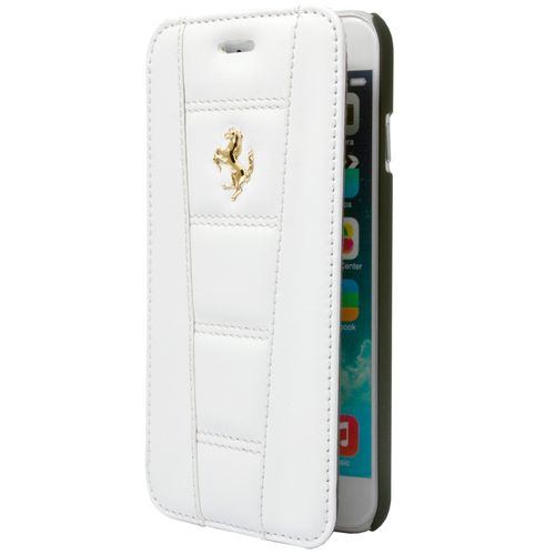 Ferrari Étui Folio Pu Cuir Blanc Pour Apple Iphone 6