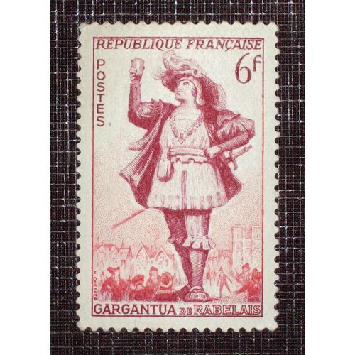 France N° 943 Neuf Sans Charnière De 1953 - 6f Rose-Rouge Et Lilas « Théâtre Français : Gargantua »