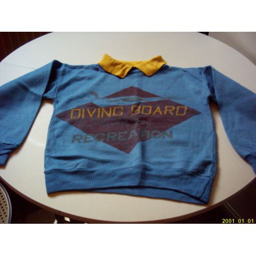 Sweat Enfant 6 Ans, En Bleu Et Jaune.