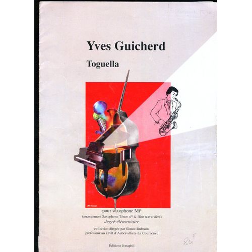 Yves Guichard Toguella Pour Saxophone Tenor Sib Et Flute Traversiere Degre Elementaire