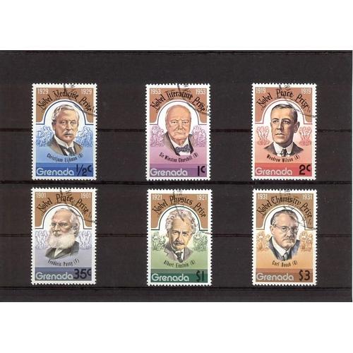 Timbre - Grenada - 1978 - 75ème Anniversaire Prix Nobel