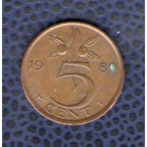 Pays Bas 1980 Pièce De Monnaie Coin 5 Cent Reine Juliana