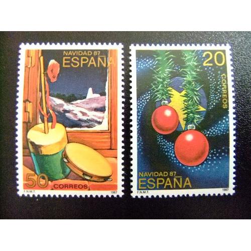 España - Espagne - Año 1987 - Noël Navidad - Edifil Nº 2925/26 ** Yvert Nº 2540/41 ** Mnh