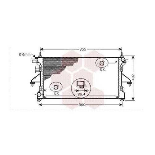 Radiateur Moteur Pour Fiat Ducato Version : 2.3 Jtd De 2006 À 2015