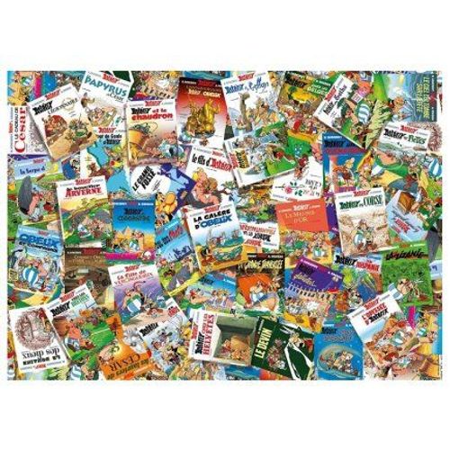 Puzzle 1000 Pieces Asterix - Les Aventures Du Gaulois En Bd - Puzzle Collage Albums, Obelix - Set Collection Adulte Et Carte