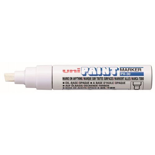 Uniball Px30bl Paint Marker Marqueur Peinture À Huile Pointe Extra Large Encre À Pigmentation Blanc Lot De 6