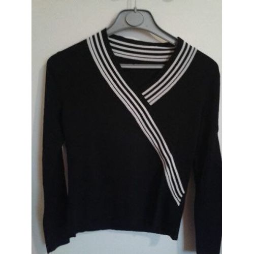 Pull Noir Et Blanc
