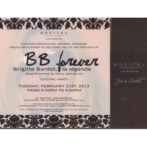 Rare Invitation Exposition Bb For Ever