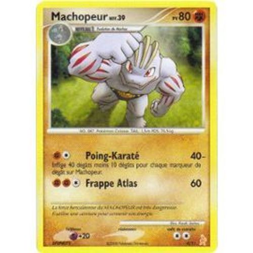 Machopeur Niv.39 Pv 80 Carte Pokémon 4/11