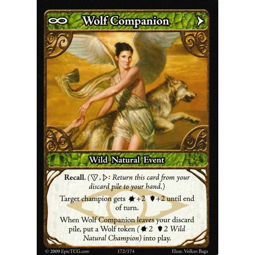 Carte Trading Card Game Epic Time Wars Wolf Companion 172/174 Vo