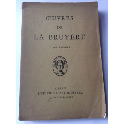 Oeuvres De La Bruyère  Tomes I, Ii, Iii