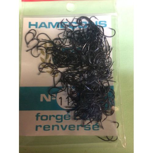100 Hamecon N°11 Truite 9335 Bl Forge Bleu Renverse  A Palette Vmc