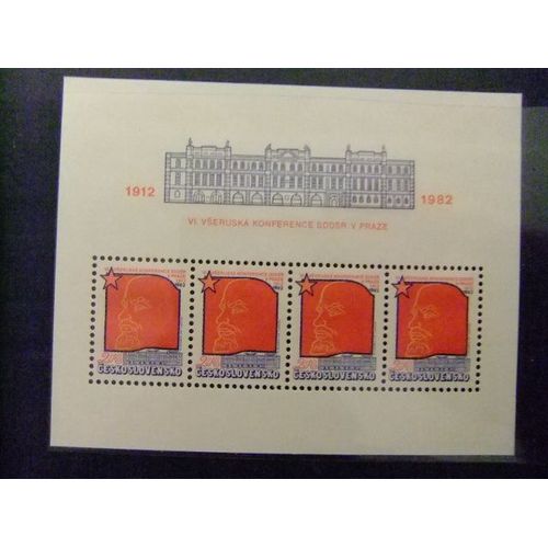 Checoslovaquia -Tchécoslovaquie- 1982 -Yvert & Tellier Nº Bloc 52 ** Mnh