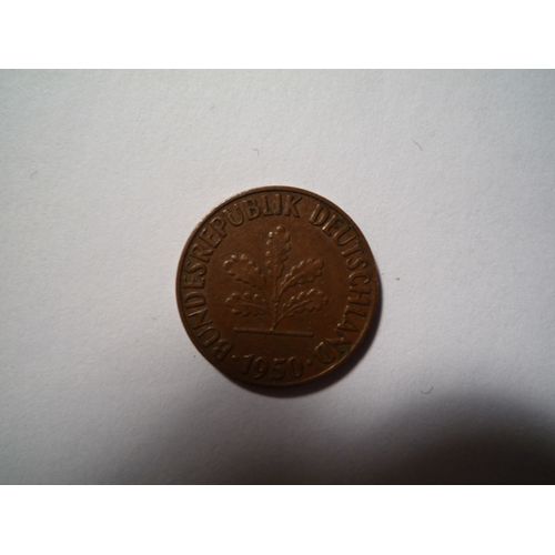 Pièce De 1 Pfennig (Année 1950)
