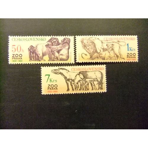 Checoslovaquia -Tchécoslovaquie- 1981 -Yvert & Tellier Nº 2458 / 60 ** Mnh