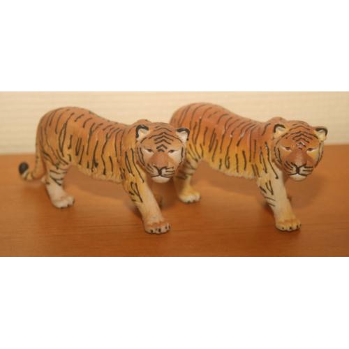 Lot De 2 Figurines Schleich Tigre Du Bengale Superbe