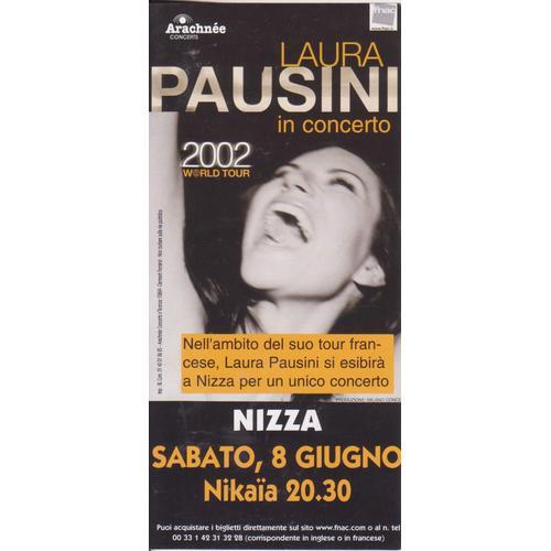Laura Pausini Flyer Italien Nizia 2002