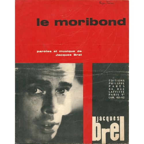 Partition Le Moribond De Jacques Brel
