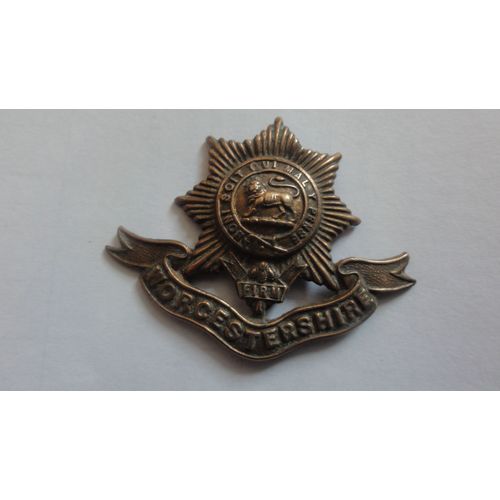Insigne Ww1 Worcestershire Regiment Cap Armée Britannique