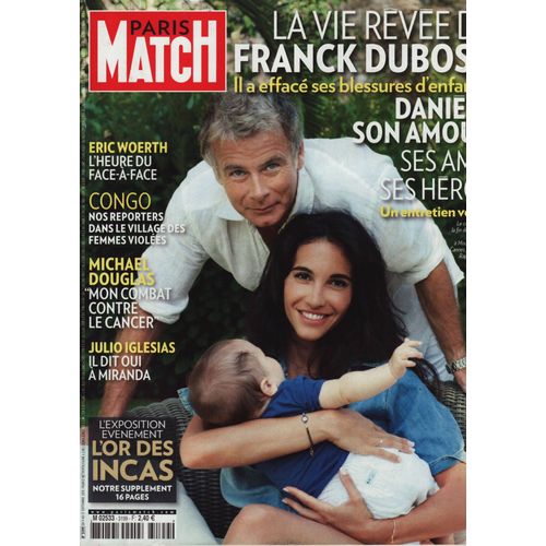Paris Match / 09-09-2010 N°3199 : Julio Iglesias (4p) Julian Schnabel (4p) Lynda Lemay (4p)