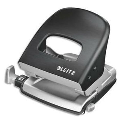 Leitz Perforateur Style Noir- 2 Trous En Métal - Capacité 30 Feuilles - Livré En Boite