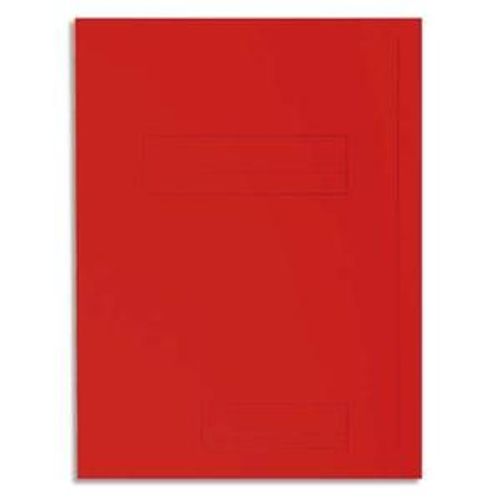 Exacompta Paquet De 50 Chemises 2 Rabats Jura En Carte 240 Grammes Coloris Rouge