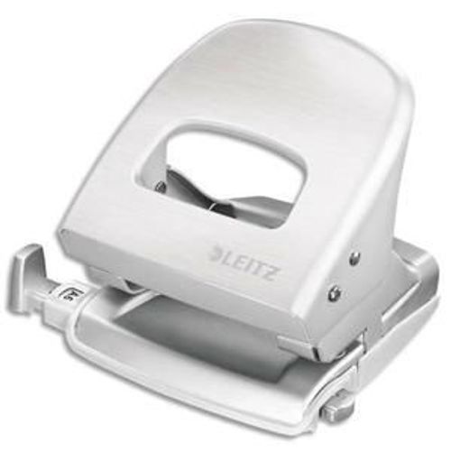 Leitz Perforateur Style Blanc - 2 Trous En Métal - Capacité 30 Feuilles - Livré En Boite