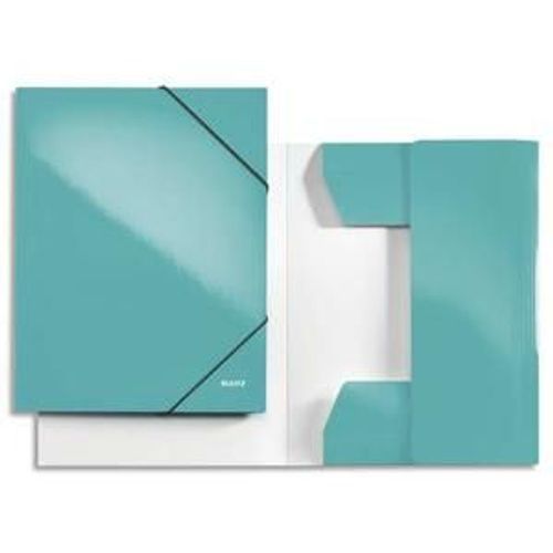 Leitz Chemises 3 Rabats À Élastique Wow En Carton Pelliculé. Coloris Menthe.