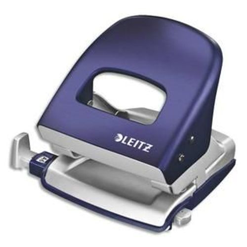 Leitz Perforateur Style Bleu -2 Trous En Métal - Capacité 30 Feuilles - Livré En Boite