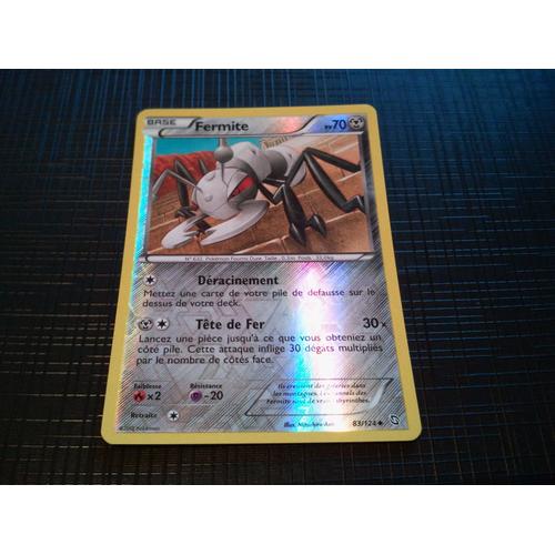 Carte Pokémon Fermite Holo Reverse 83/124 Noir & Blanc Dragons Exaltés Fr Neuve