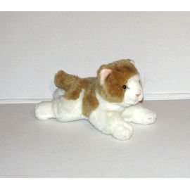 Chat Anna Club Plush Peluche Chat Marron Blanc 22 Cm