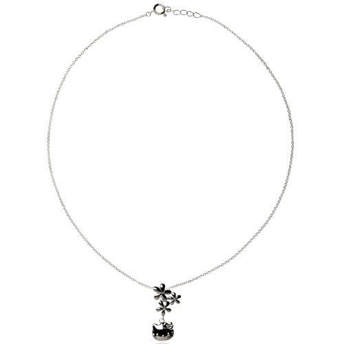 Collier En Laiton Argenté Hello Kitty