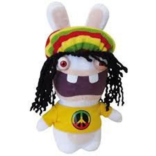 Les Lapins Crétins Peluche Beanie Rasta 18 Cm