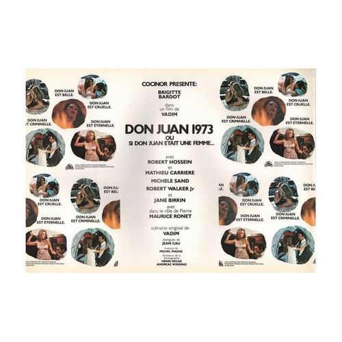 Synopsis Film Don Juan 43cm X 30cm (Brigitte Bardot)