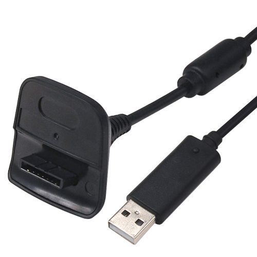 Trixes Câble Usb Chargeur Noir Pour Manette Xbox 360