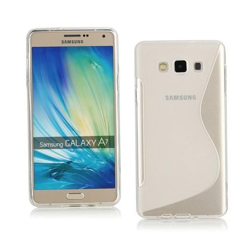 Coque Tpu S Pour Samsung A700 Galaxy A7 -Transparent
