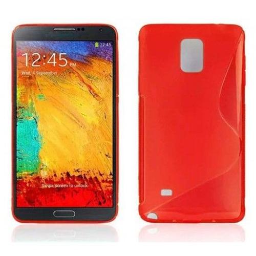 Galaxy Note 4 Coque Souple S-Line Rouge