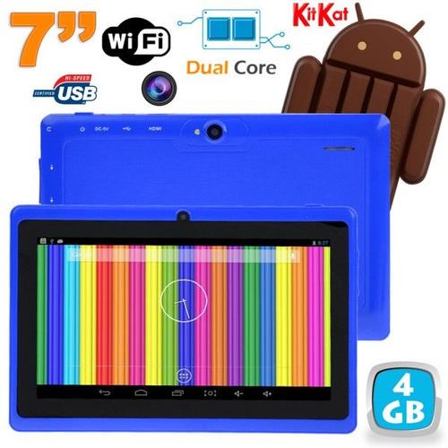 Tablette Tactile Android 6.0 7 Pouces Quad Core 8Go Dual Cam Flash Bleue + SD 64Go YONIS